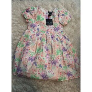 NWT Cynthia Rowley Girls Size 6 Floral Short Sleeve Dress Easter